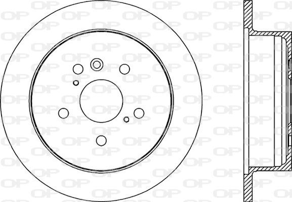 OPEN PARTS Тормозной диск BDR2172.10